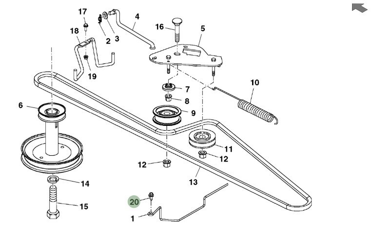 Tornillo x 5 unidades M8 X 20