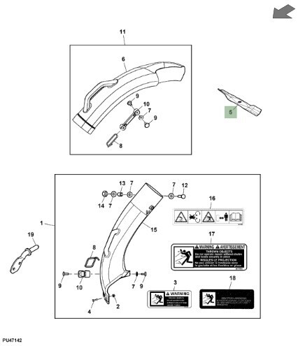 Cuchilla levante alto (ex)