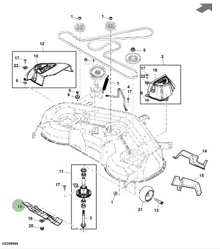 Cuchilla levante alto (ex)