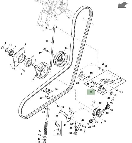 Brazo tensor mando del alimentador