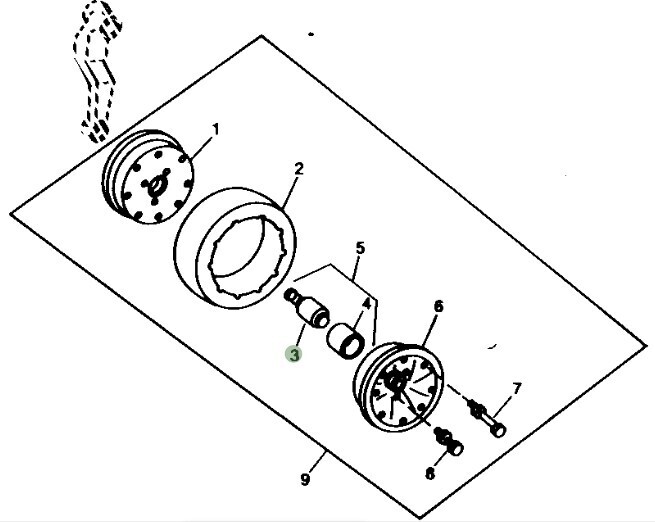 Rodamiento rueda control de profundidad