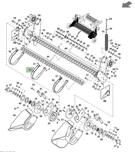 Barra limpiadora de recolector