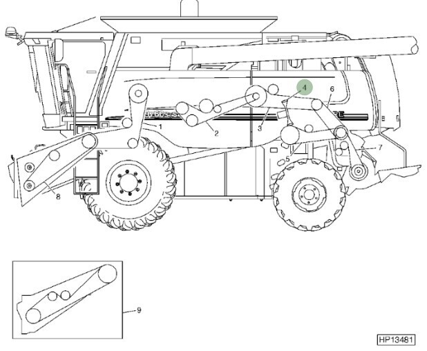 Correa accionamiento transmisión de rotor