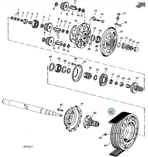 Correa mando del cilindro