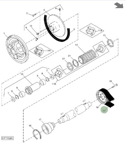 Correa mando del cilindro