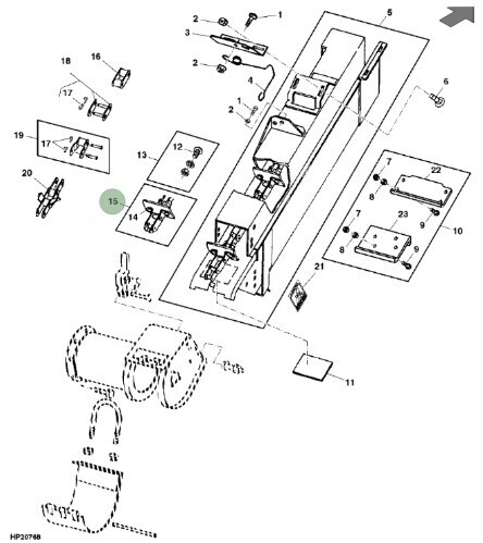 Cadena elevador de grano