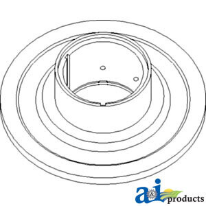 Media polea caja del alimentador