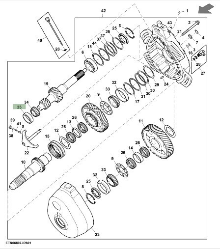 Pista exterior de rodamiento