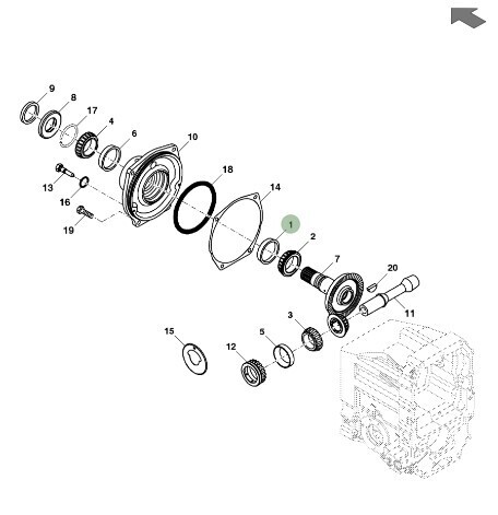 Pista exterior de rodamiento