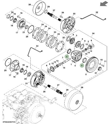 Pista exterior de rodamiento