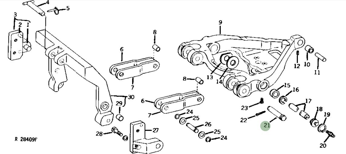 Bulón brazo telescópico