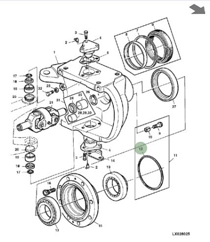Anillo de goma Tracción delantera