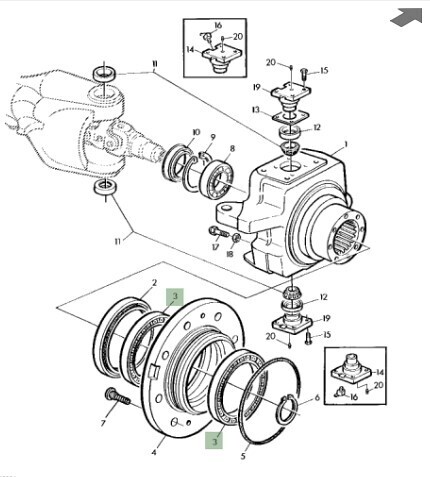 Ruleman de tracción delantera