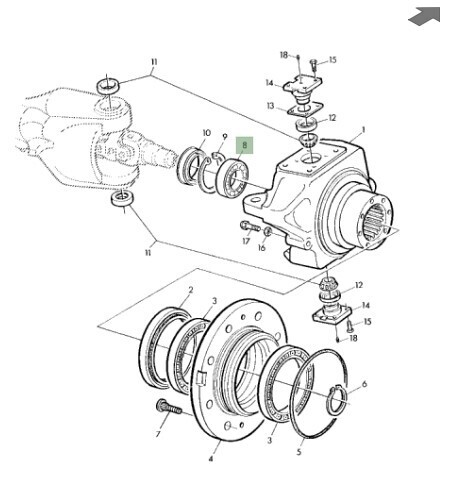 Ruleman de tracción delantera