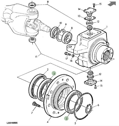 Rodamiento de rodillos cónicos tracción delantera