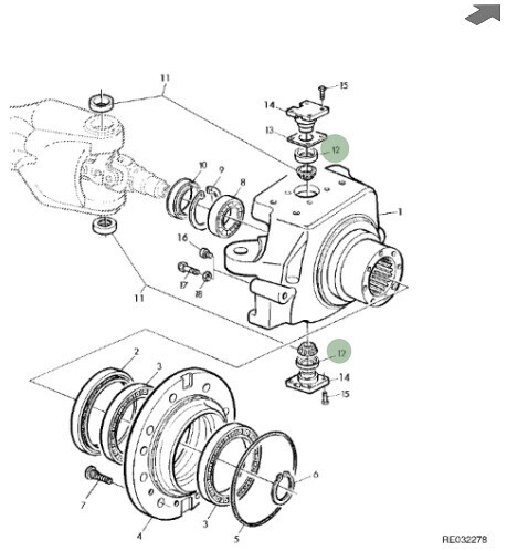 Retén de tracción delantera