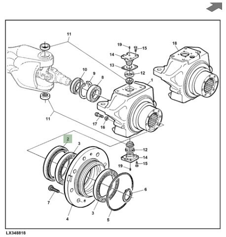 Retén de rueda delantera