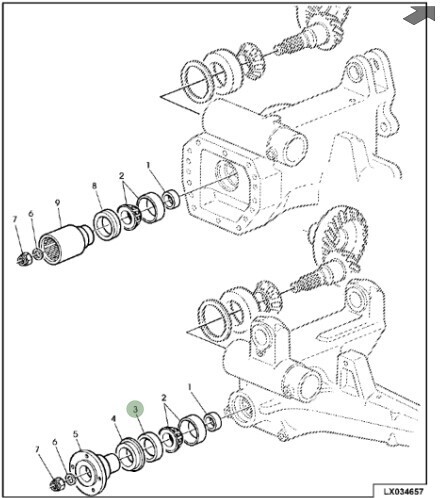 Retén c/metal de tracción delantera