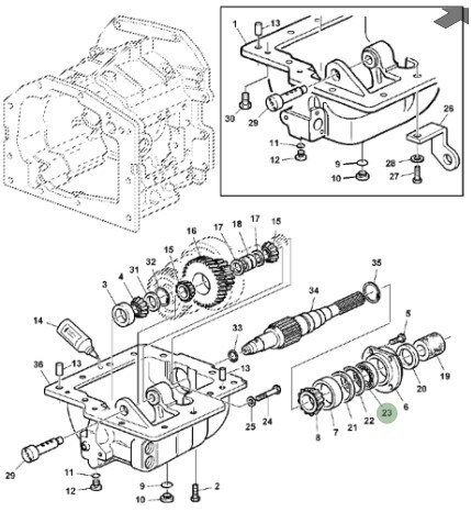 Retén salida piñón tracción delantera