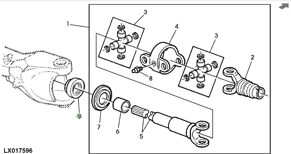 Retén tren delantero
