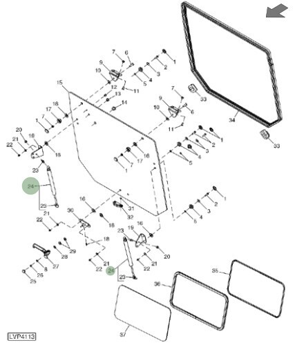 Amortiguador de puerta "gato" Cilindro de gas. Ventana trasera- Vapormatic