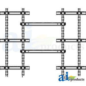 Cadena de rodillos del alimentador, 4 líneas