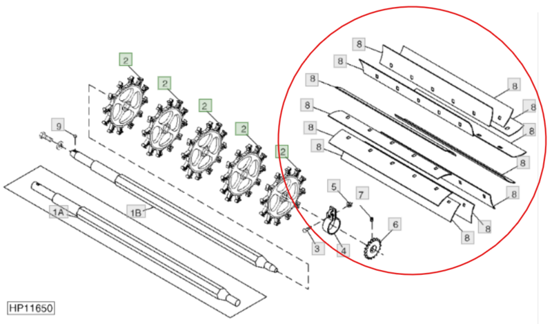 Aspa del ventilador de limpieza