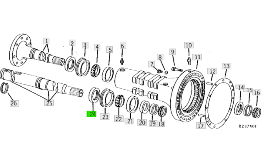 Reten del eje trasero