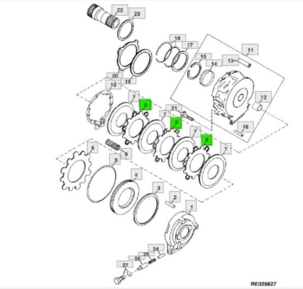 Placa del sistema de transmisión