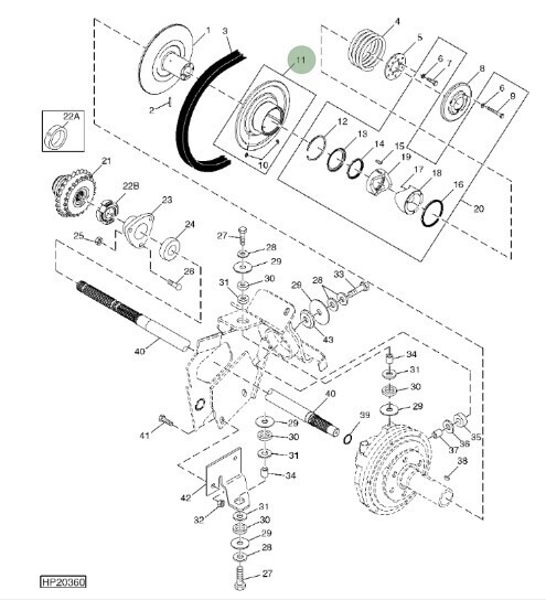 Media polea reversora STD