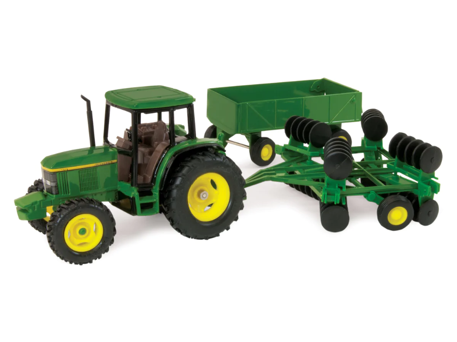 Tractor 6410 con arado de disco y cargador Escala 1/32 Tractor 6410 con arado de disco y cargador Escala 1/32