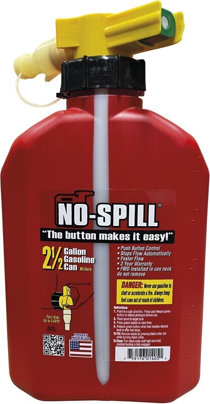 Bidón antiderrame de gasolina 2,5 gal / 9,45 lts