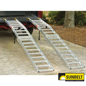 Rampa plegable para equipos de jardín/ UTV/ moto (12" x 89")