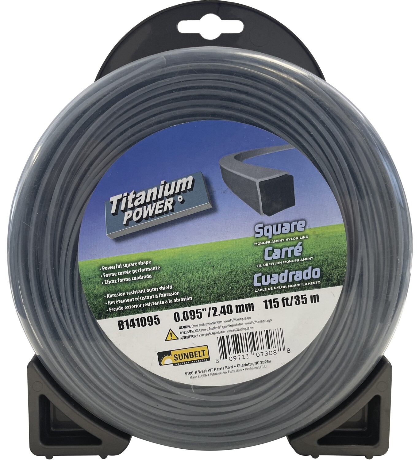 Tanza cuadrada 2,4mm 35m