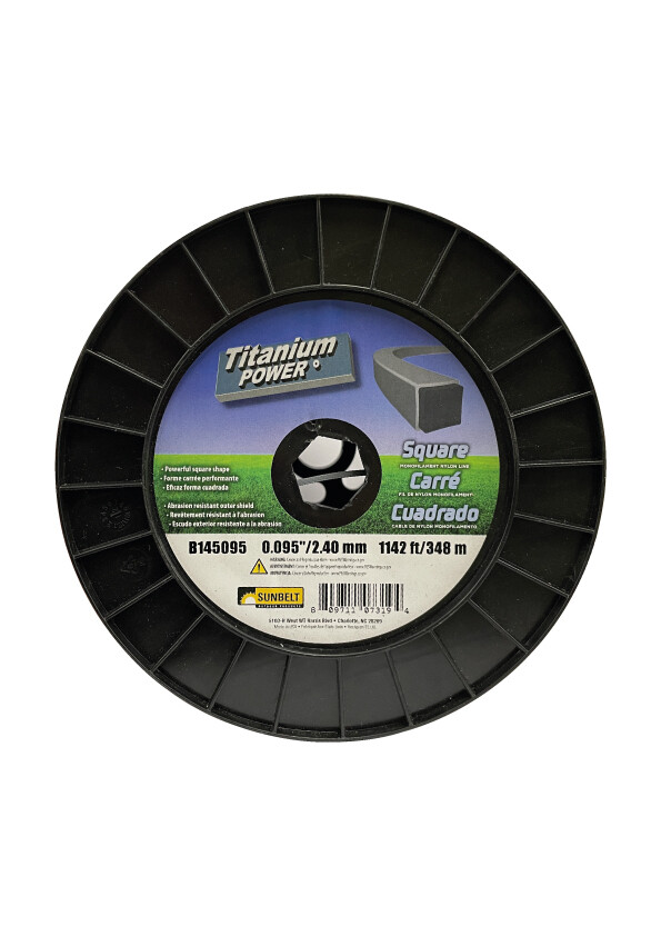 Tanza para bordeadora cuadrada 2,4mm 351m