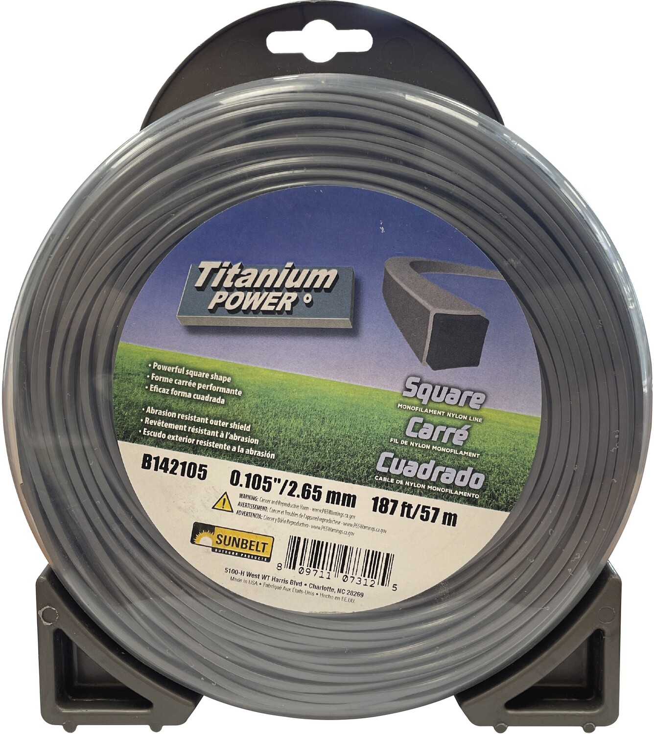 Tanza cuadrada 2,7mm 57m