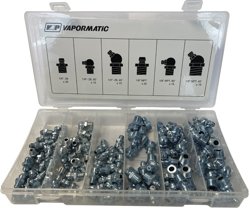 Paquete de engrasadores (alemites) milimétrico