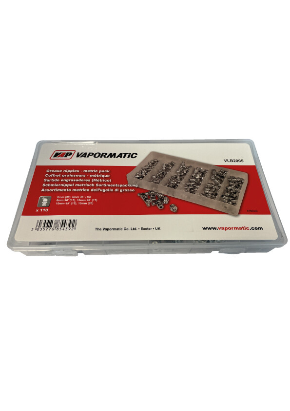 Paquete de engrasadores (alemites) milimétrico