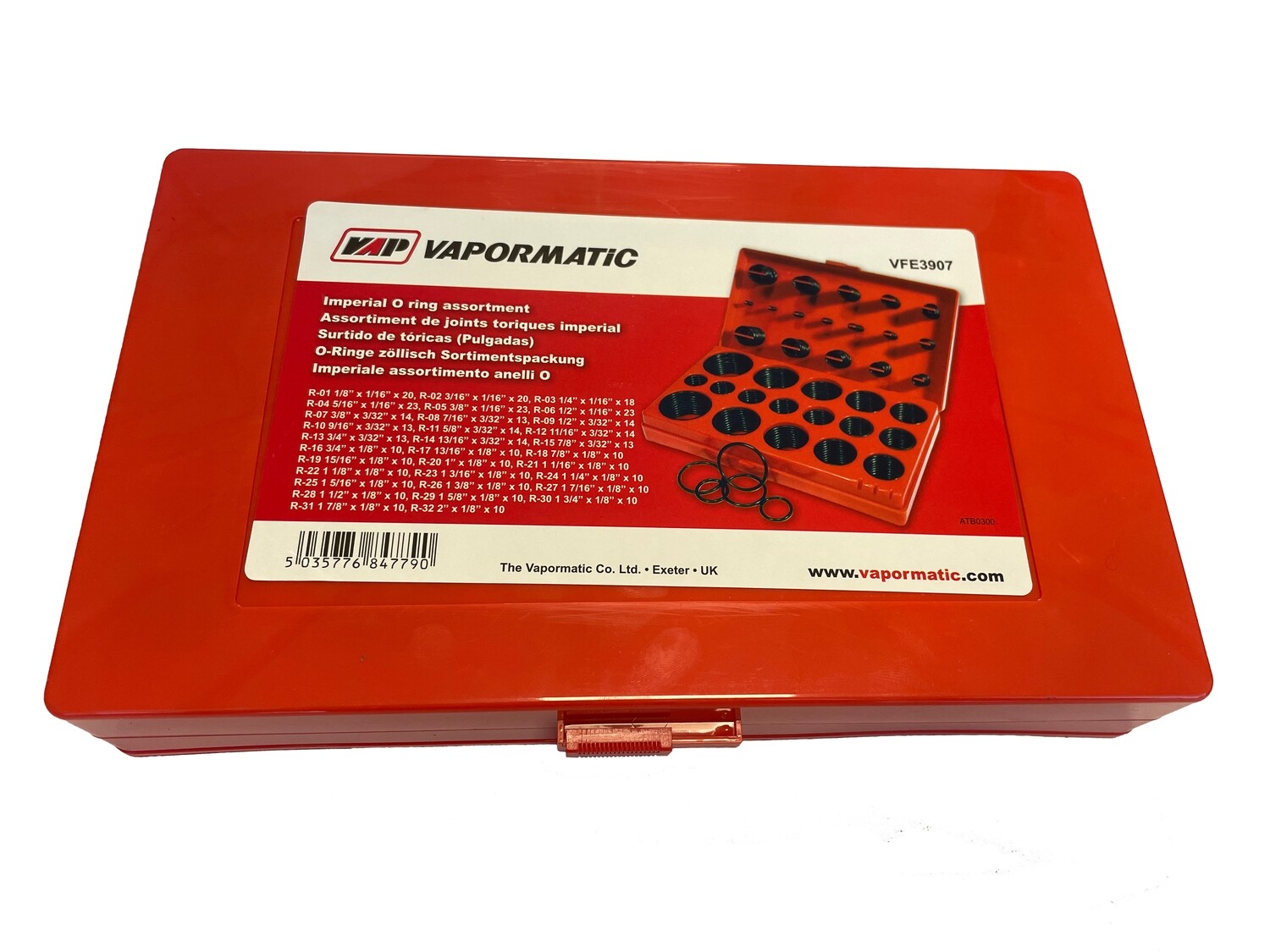 Surtido de o`rings en pulgadas