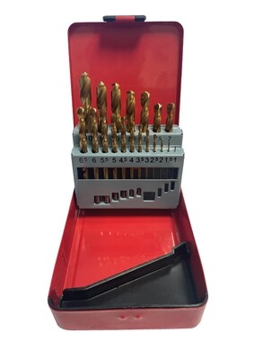 Juego de 19 brocas métricas revestidas de titanio