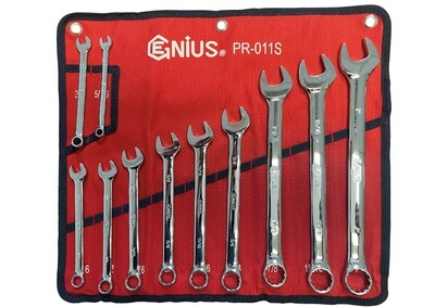 Juego de 11 llaves fijas planas