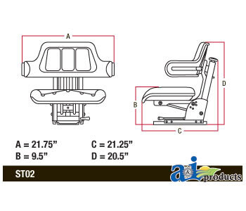 Asiento envolvente negro