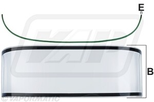 Vidrio de faro delantero