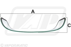 Vidrio de faro delantero