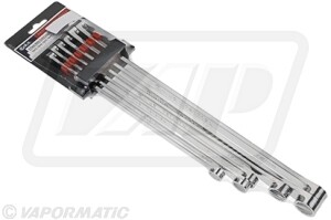 Juego de 6 llaves métricas extra largas