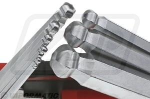 Llave hexagonal plegable métrica 9 piezas