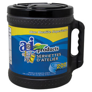 Cubo de 200 toallas secas