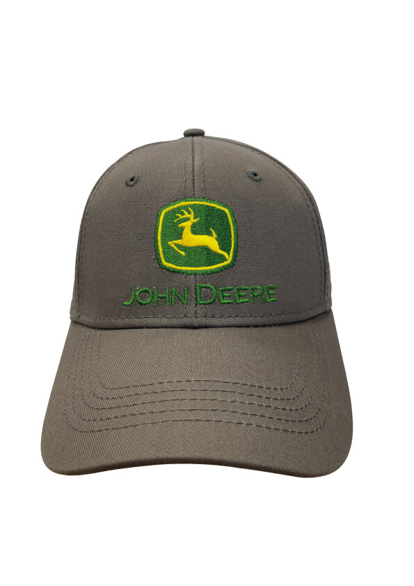 Gorro John Deere gris con logo agro
