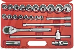 Juego de dados 3/4" 28 piezas