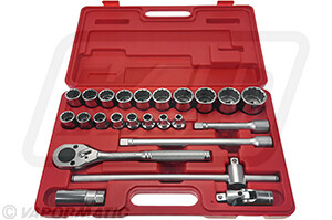 Juego de dados 3/4" 28 piezas